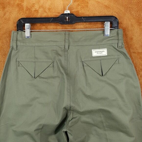 HONOR THE GIFT Pants Mens Size 30 Green Chino Relaxed Straight HTG Shop Pant - Picture 8 of 12
